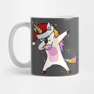 Dabbing Unicorn Shirt Hip Hop Dab Santa Hat Christmas Shirt I Mug